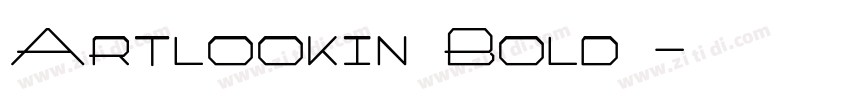 Artlookin Bold字字体转换